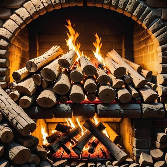 Jak długo utrzymuje się ogień w zależności od układu drewna