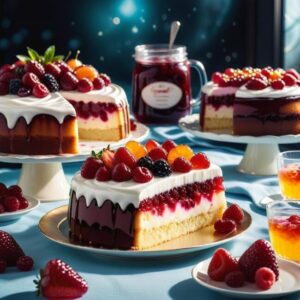 Jogurtowe ciasto z galaretką bez pieczenia