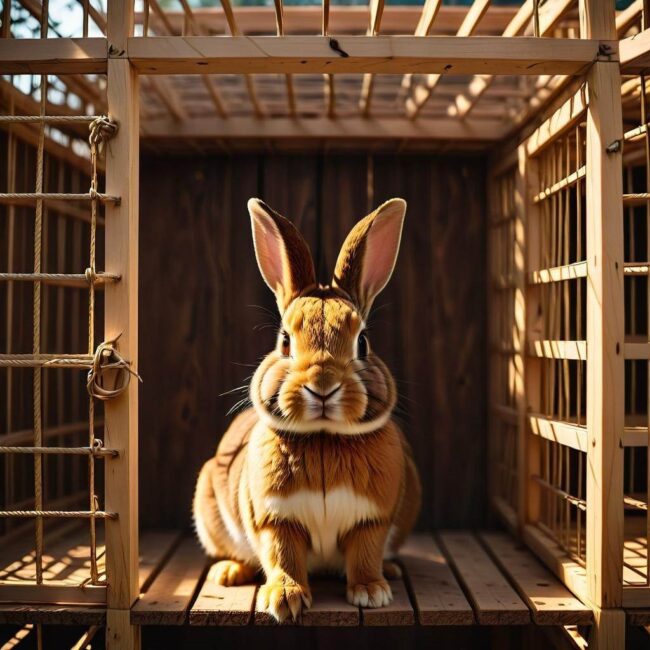 Klatka DIY dla królików z osb