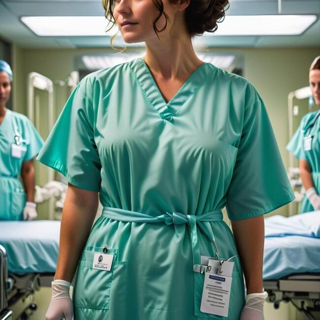 Kolor fartucha a łatwość rozpoznawania personelu