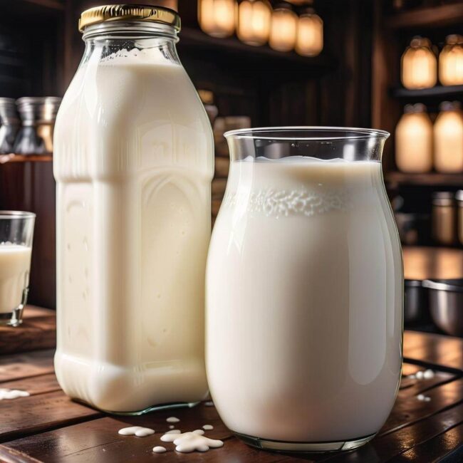 Waga litra świeżego mleka